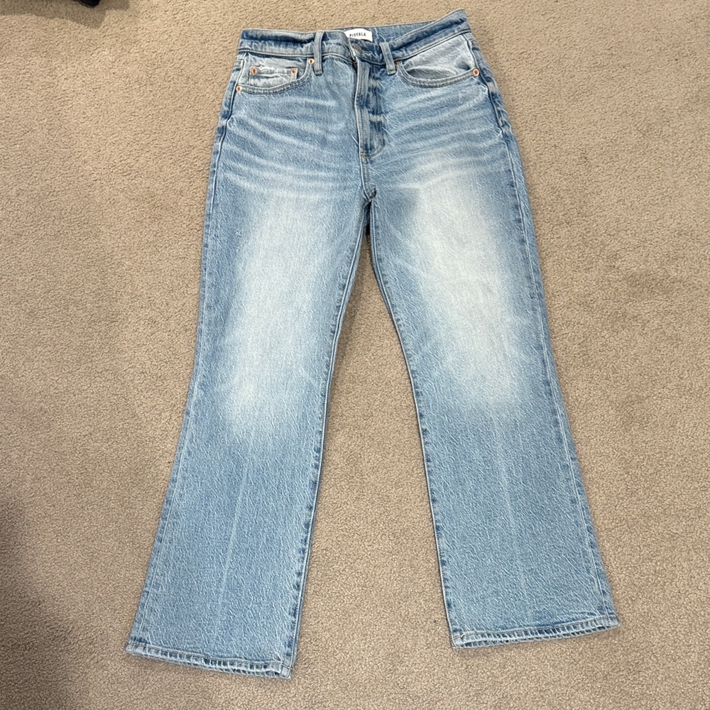 Pistola Ally High Rise Vintage Ankke Boot cut Jeans Size 26 High Tide